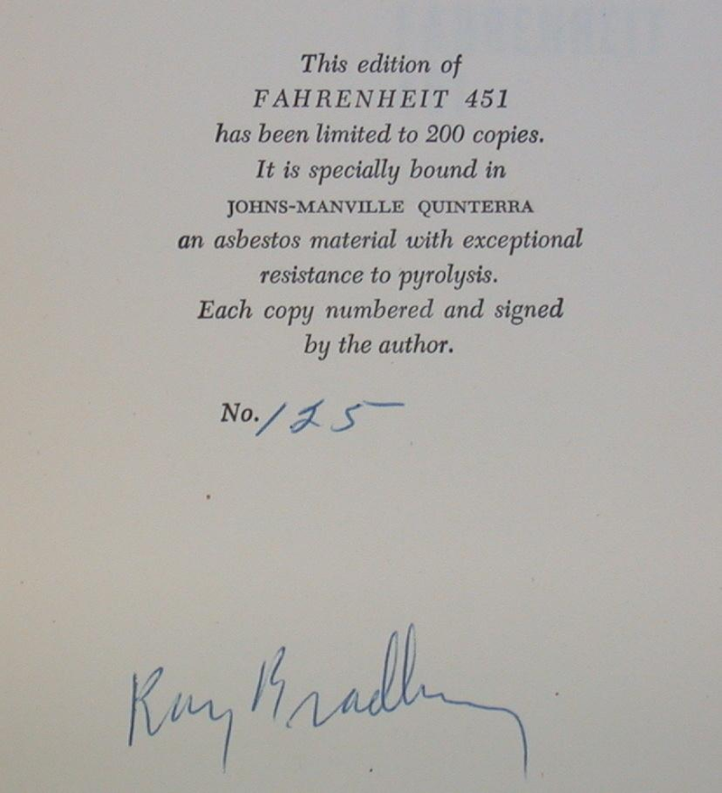 Illustration for article titled Limited edition of Fahrenheit 451 was bound in asbestos so it wouldn't burn